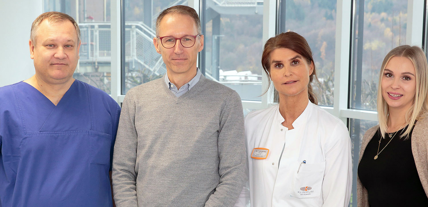 Das Bild zeigt das Team des Darmkrebszentrum am Klinikum Mittelbaden.